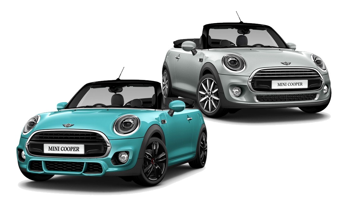 The MINI 201 Range. Drive MINI. Live Major. Image of the 201 MINI Convertible Sport and Exclusive